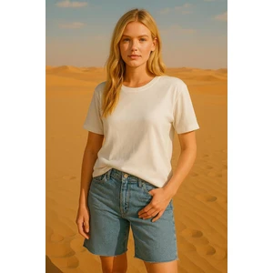 Basic Bisiklet Yaka  T-Shirt