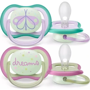 Philips Avent Ultra Air Night Karanlıkta Parlar Gece Emziği 0-6 ay Kız SCF376/19