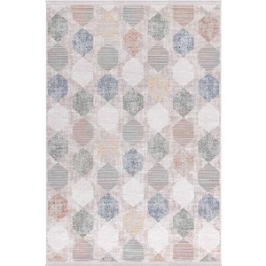 Alaçatı 2609A Renkli Yumuşak Dokulu Modern Salon, Mutfak, Oturma, Çocuk Odası Halısı