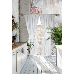 Poli Perde Çift Kanat Dikey Fırfırlı