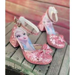 Çocuk Topuklu Ayakkabı, Karakterli Topuklu Ayakkabı, Çocuk Abiye Ayakkabı