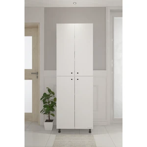 Cemre Çok Amaçlı Dolap 4 Kapaklı 6 Bölmeli Banyo Dolabı Mutfak Dolabı
