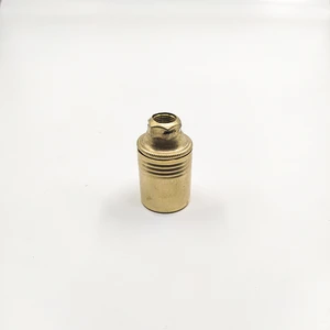 Dekoratif E14 Metal Düz Gold Renk Duy (1 Adet)