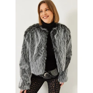 Kadın Suni Kürkllü Astarlı Mont