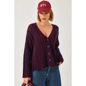 Kadın Links Örgü Salaş Triko Hırka