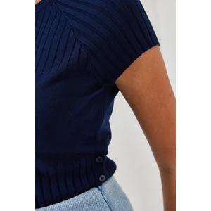 Kadın Yandan Düğmeli Kazak