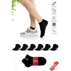 Premium Erkek Bambu Kışlık Patik Çorap Siyah Renk - 20500 - 41-44