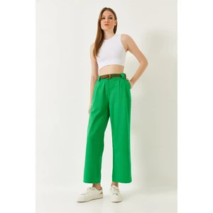 Kadın Kemerli Kalın Köprülü Gabardin Pantolon