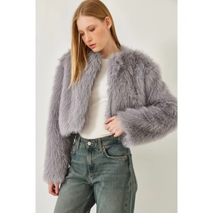 Kadın Suni Kürkllü Astarlı Mont