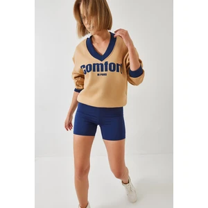 Kadın Comfort Baskılı Sweatshirt