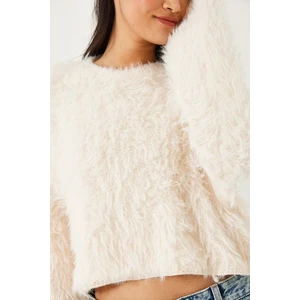 Kadın Tüylü Triko Kazak