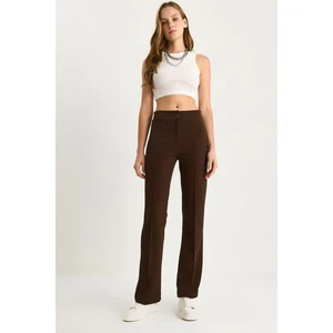 Kadın Çima Detaylı Ispanyol Paça Pantolon