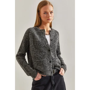 Kadın Düğmeli Buklet Hırka