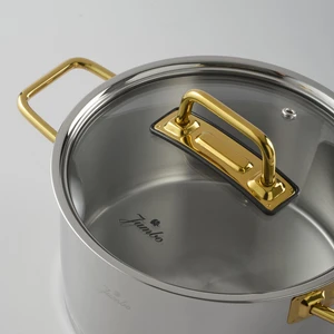 Assos Midi 3'lü Titanyum Gold Tencere Seti