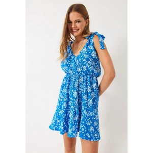 Kadın Yazlık Çiçekli Viskon Elbise