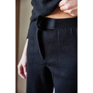 Kadın Beli Cırt Detaylı Basic Triko Alt-Üst Takım