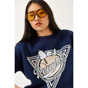 Kadın Üç Iplik Şardonlu Baskılı Sweatshirt