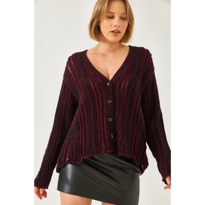 Kadın Links Örgü Salaş Triko Hırka