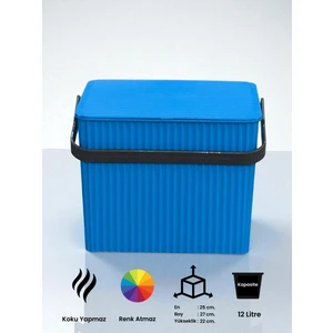 Rainbow Mavi Kare Kova Piknik Sepeti Meyve Kovası