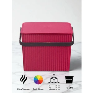 Rainbow Pembe Kare Kova Piknik Sepeti Temizlik Kovası