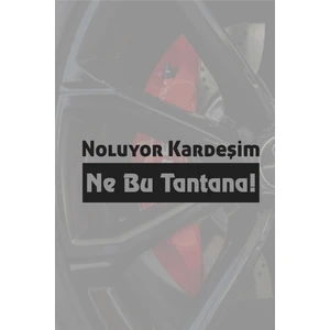 Noluyor Kardeşim Ne Bu Tantana Oto Cam Araba Motor Sticker