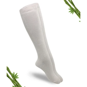 Premium Bambu Dikişsiz Kadın Diz Altı  Çorap