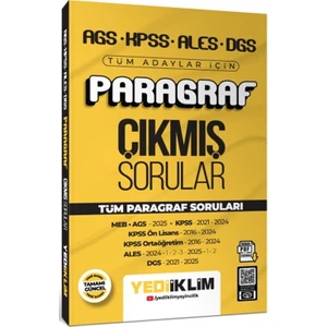Ags Kpss Ales Dgs Tüm Adaylar Için Paragraf Tamamı Pdf Çözümlü Tüm Paragraf Soruları Çıkmış Sorular Yediiklim