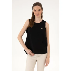 U.s. Polo Assn. Kadın Siyah Gömlek Kısa Kollu 50306458-VR046