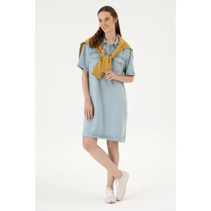 U.s. Polo Assn. Kadın Açık Mavi Elbise (Jean) 50304314-DN0021