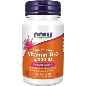 Now Foods Vitamin D-3 5,000 IU 120 Softgels