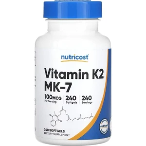 Vitamin K2 Mk-7 -100 Mcg 240 Softgels