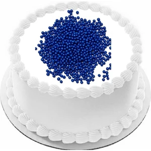 Yenilebilir Pasta Süslemesi Pirinç Patlağı Maviı Renk 40 gr Gelecek