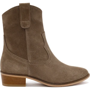 Kadın Vizon Süet Deri Kovboy Bot 25AFD150610