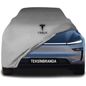 Tesla Model Y Juniper (2025 -) Araba Brandası Gri Kumaş Penye Toz Geçirmez Oto Garaj Brandası