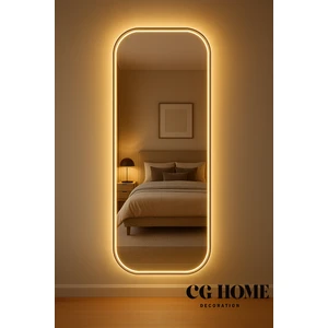 Cg Home Lara Model, Ledli Ayna, Ledli Boy Aynası, Konsol Aynası, Duvar Aynası, Holl Aynası, LED Ayna