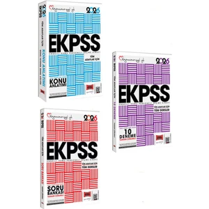 Yayınları 2026 Tüm Adaylar Için Ekpss Gk-Gy Tüm Dersler Konu-Soru-Deneme Seti (3 Kitap)