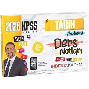 Indeks Akademi 2026 Kpss Tarih Akademisi Video Ders Notları - Aydın Yüce Indeks Akademi Yayıncılık
