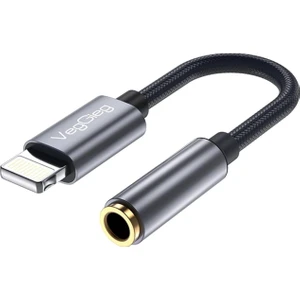iPhone Lightning To 3.5mm Örgülü Kulaklık Dönüştürücü Adaptör