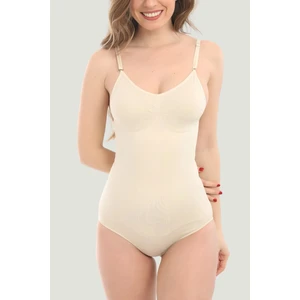 Kadın Toparlayıcı Zıbın Korse Alttan Kancalı Tasarım ile Fit Görünüm Sağlar