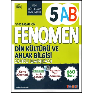 Fenomen 5. Sınıf Din Kültürü ve Ahlak Bilgisi Soru Bankası