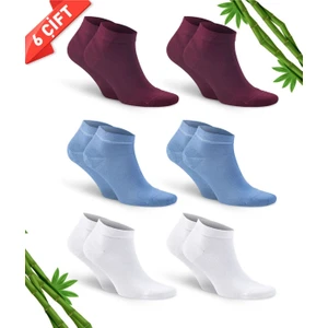 Premium Dikişsiz Erkek Bambu Patik Çorap 6'lı Set - 10500-BBM