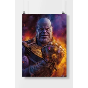 Çok Renkli Thanos Film Posteri, Çerçevesiz, Duvar Dekorasyonu, Hediye Seçeneği