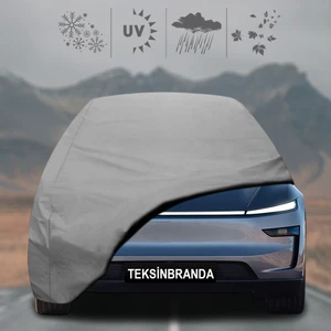 Tesla Model Y Juniper (2025- ) Oto Branda Su Geçirmez Miflonlu Araba Brandası Klipsli Araba Çadırı