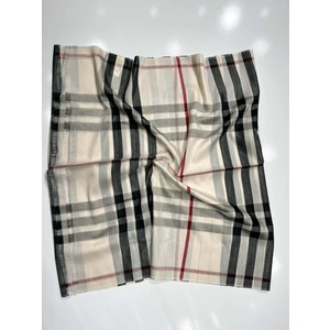 Burbery Ekose Şal Spor Saçak - 12