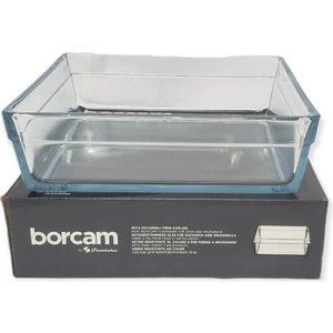 59314 Kare Borcam Tepsi 29X29 Cm, Şık ve Dayanıklı, Beyaz Renkli, Mutfağınız Için Ideal