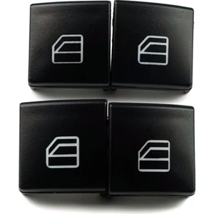 Bross Otomotiv BDP109-1 Mercedes W204 W212 S212 A207 C207 X204 W176 W246 C/ X117 X/ W166  X156 İçin 4X Cam Açma Düğme Kapağı
