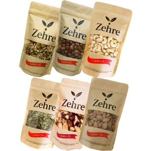 6'lı Avantaj Paketi 250 gr Çiğ Badem Içi + 250 gr Çiğ Fındık Içi + 250 gr Çiğ Kabak Çekirdeği Içi + 250 gr Çiğ Kaju + 250 gr Ceviz Içi + 100 gr Brezilya Cevizi