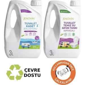 Sifon Temizliği Karavan & Tekne Tuvalet Wc Atık Kimyasalları Lavanta Kokulu 3L | Katı Atık Parçalama