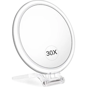 Teknofaji 1X/30X Çift Taraflı Büyüteçli Makyaj Aynası, Taşınabilir Masa ve Seyahat Kullanıma Uygun