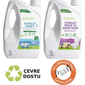 Sifon Temizliği Karavan & Tekne Tuvalet Wc Atık Kimyasalları Çam Kokulu 3L | Katı Atık Parçalama